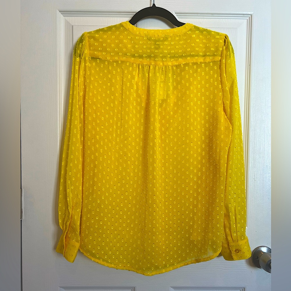 NWT Banana Republic Drapey Classic Textured Blouse - Picture 2 of 6